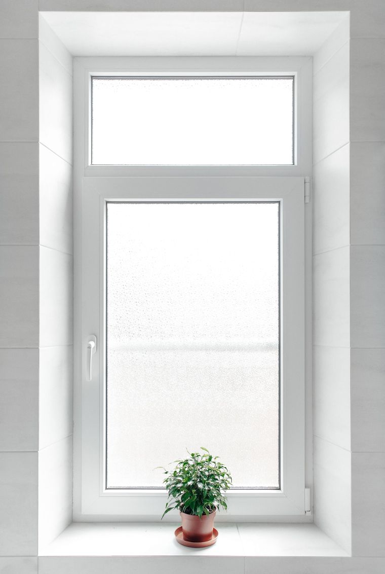 White PVC tilt-and-turn window